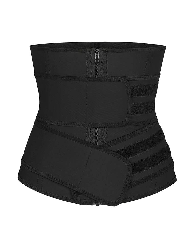 CURVA – Waist Trainer met Dubbele Sluiting - LivingCurves Waist Trainer Zwart / S