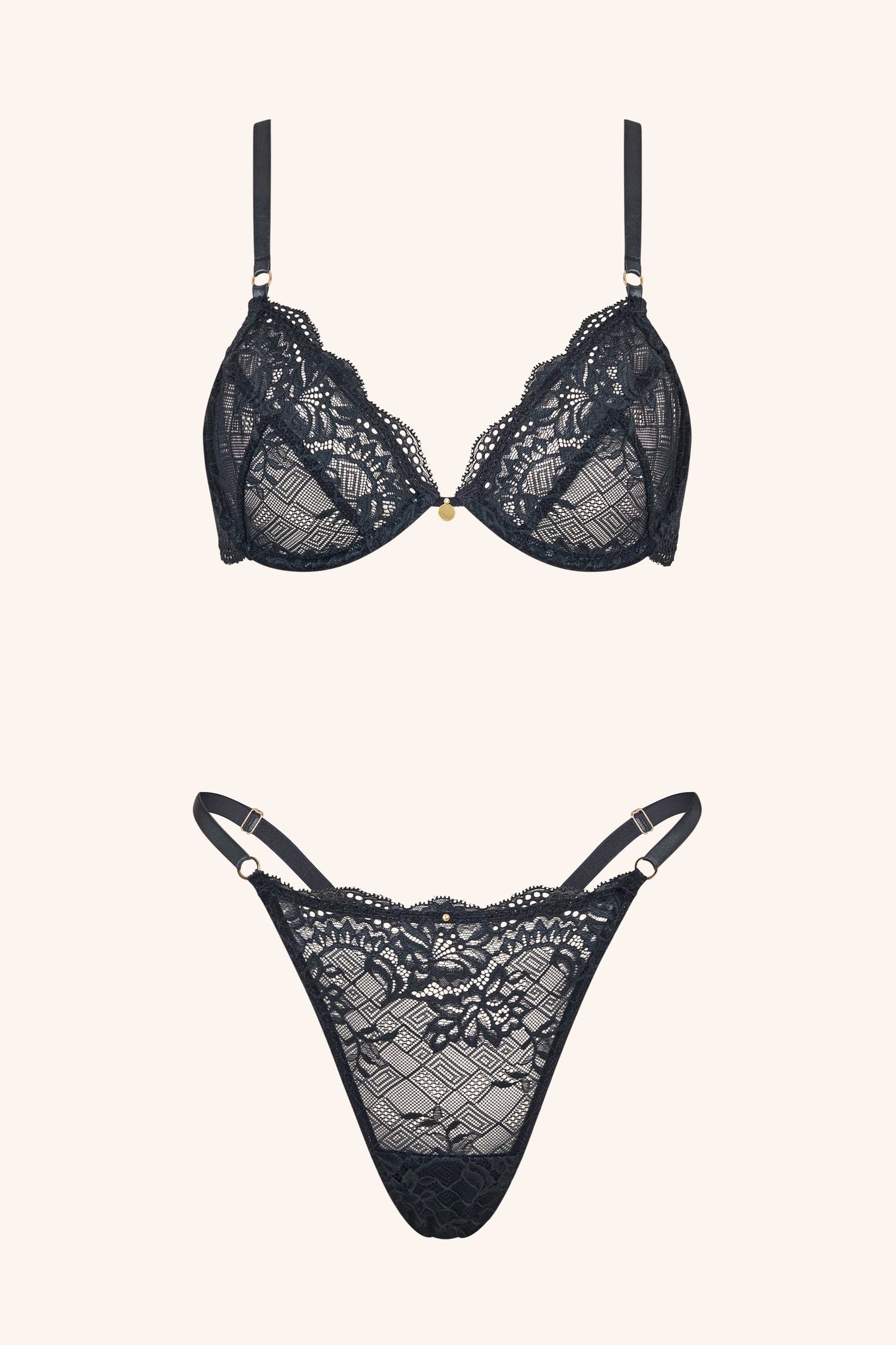 DAINTY – Grijze Lace BH