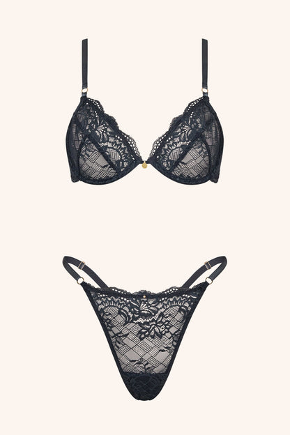 DAINTY – Grijze Lace BH