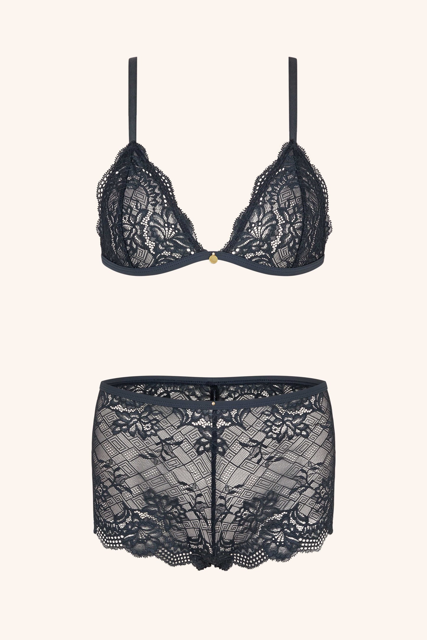 PEARL – Grijze Triangle Lace BH