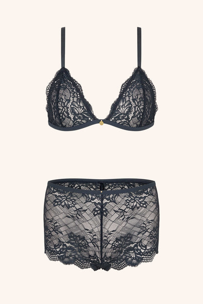 PEARL – Grijze Triangle Lace BH