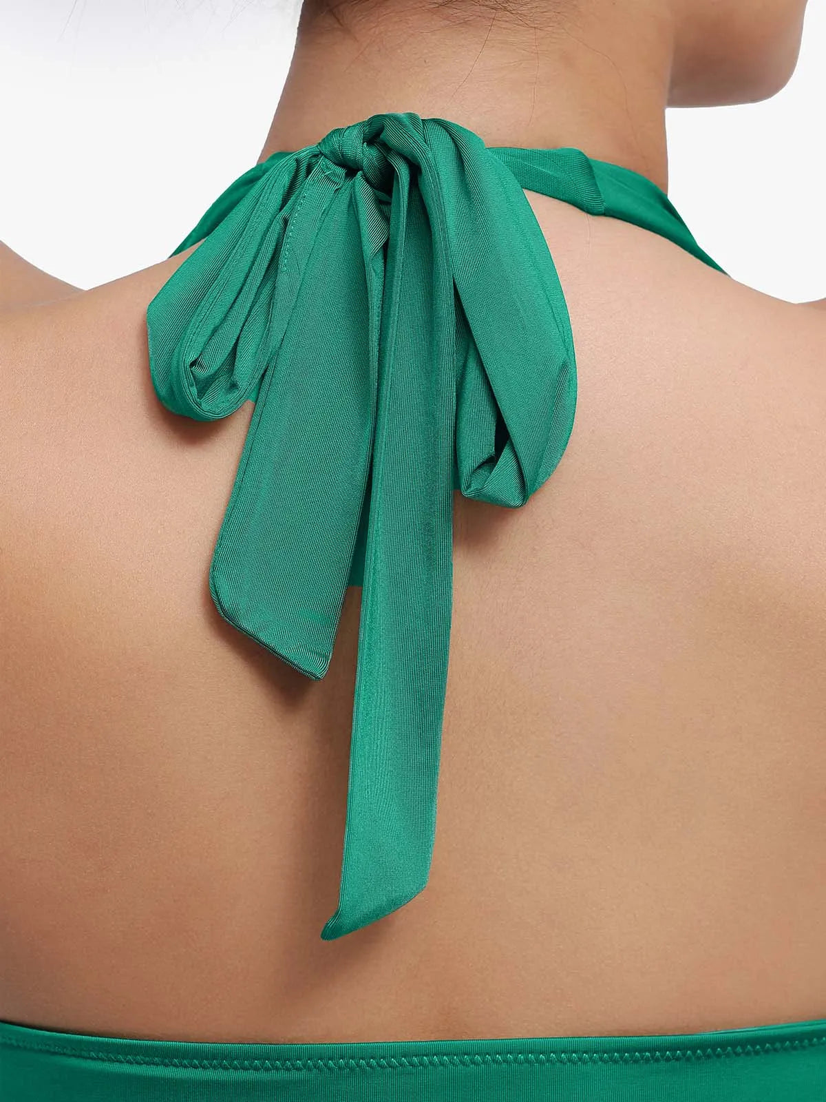 Shapewear Cowl Neck Halter Tummy Control Bodysuit - LivingCurves Pink / XS