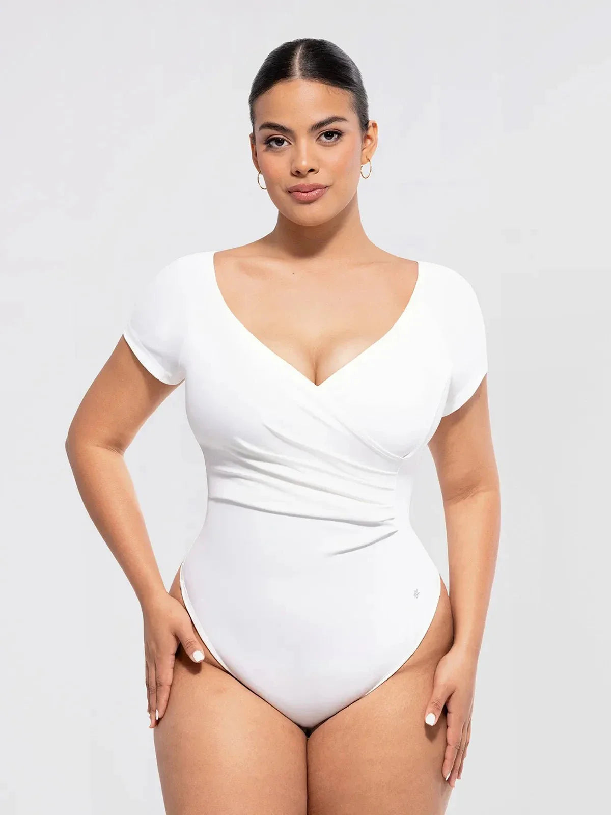 ISOLA – Bodysuit met Peach Heart Halslijn - LivingCurves Wit / XS