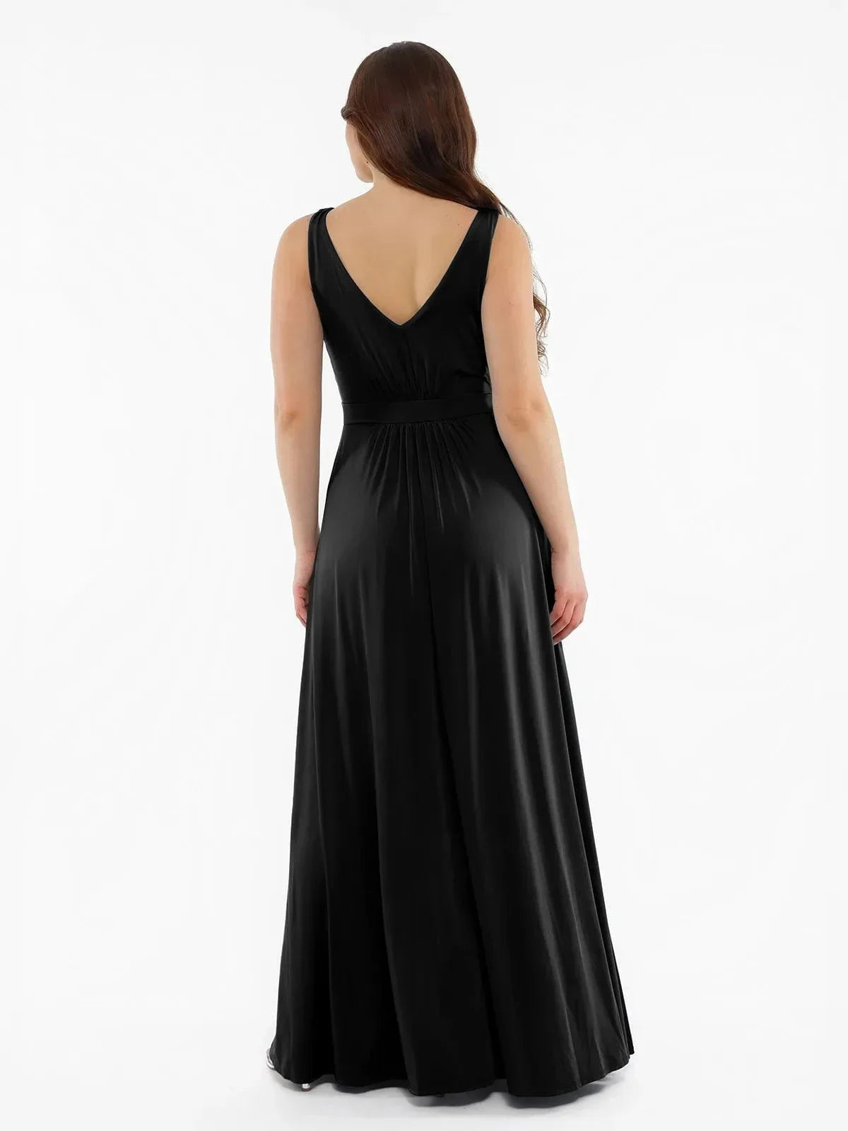 AVA – Deep V Goddess Maxi Dress