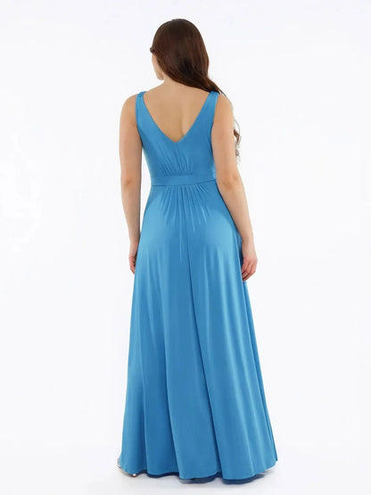 AVA – Deep V Goddess Maxi Dress