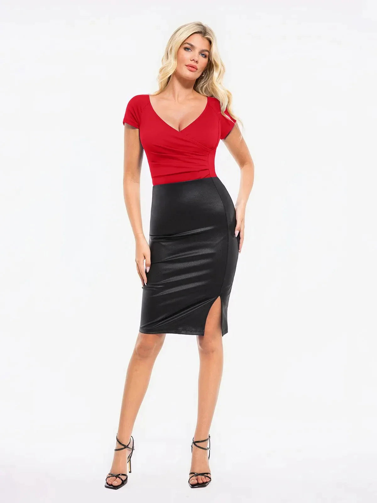 ISOLA – Bodysuit met Peach Heart Halslijn - LivingCurves Zwart / XS