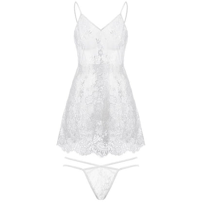 Élise Kanten Slipdress – Verleidelijke Transparante Jurk