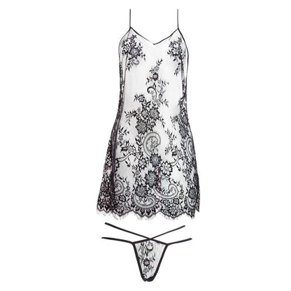 Élise Kanten Slipdress – Verleidelijke Transparante Jurk