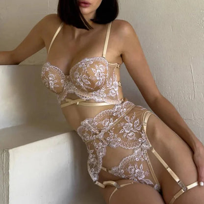 Bloom Embroidery 3-Piece Set