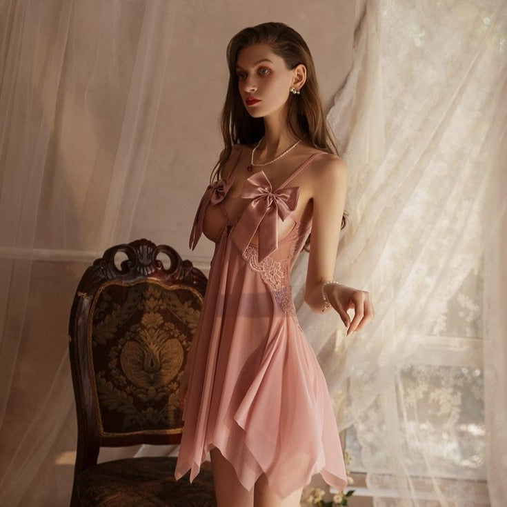 Sexy See-Through Lingerie Nightdress