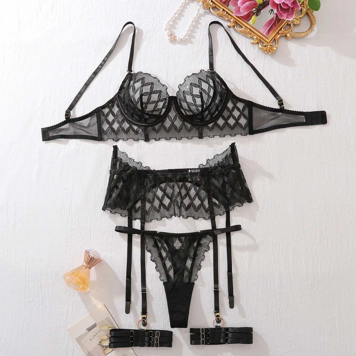 Diamond Lace Lingerie Set