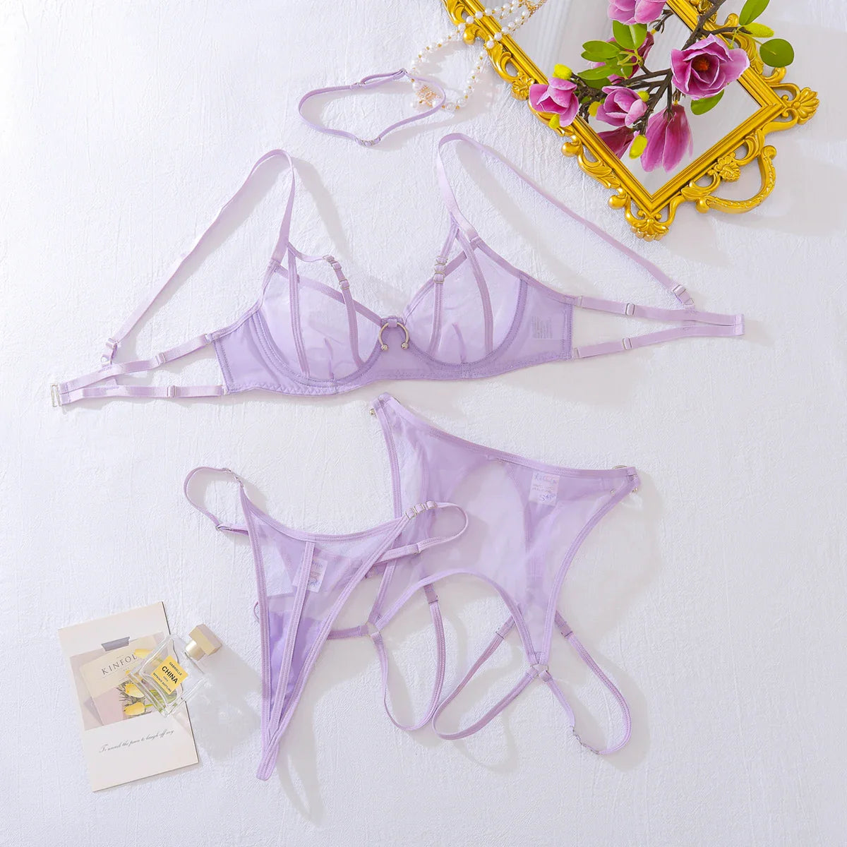 Sexy Mesh Lingerie Set