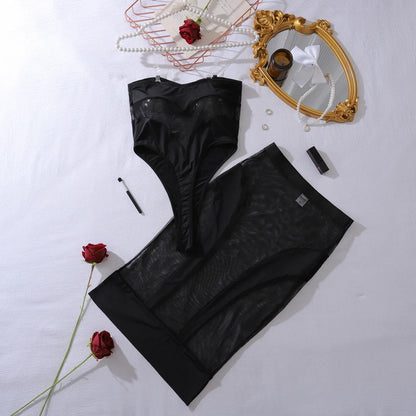 Sheer Temptation Mesh Bodysuit Set