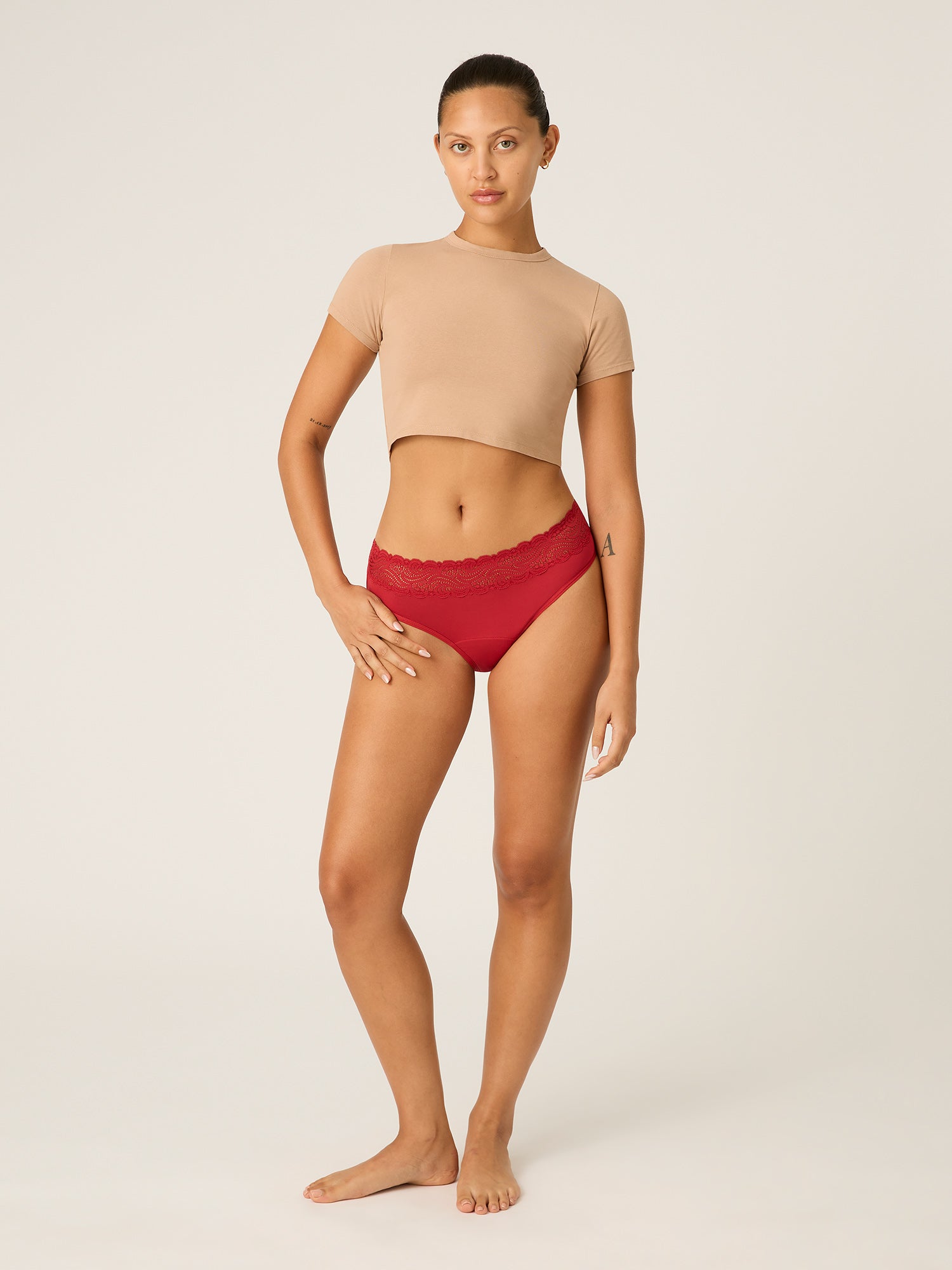 ROUGE – High Waist Bikini Rouge Red - LivingCurves Underwear Rouge Red / 08/XS / Light