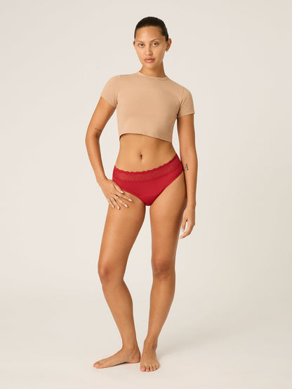 ROUGE – High Waist Bikini Rouge Red - LivingCurves Underwear Rouge Red / 08/XS / Light