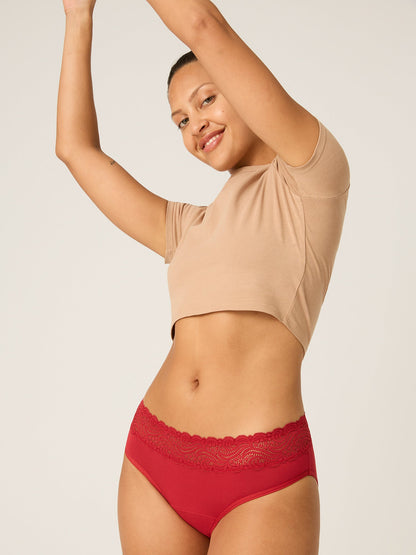 ROUGE – High Waist Bikini Rouge Red - LivingCurves Underwear Rouge Red / 08/XS / Light