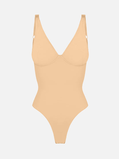 LIVC – V-Neck Tummy Control Shaping Bodysuit | Naadloze Comfort Body met Shaping Effect & Elegante Pasvorm