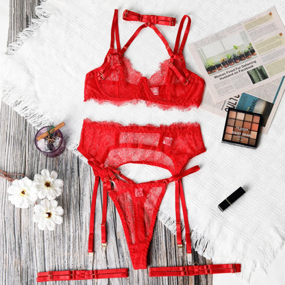Lace Harness Lingerie Set