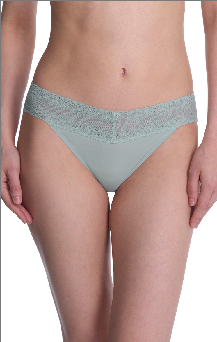 Natori Bliss Perfection V-Kini #756092 - LivingCurves Panties One Size / Minty
