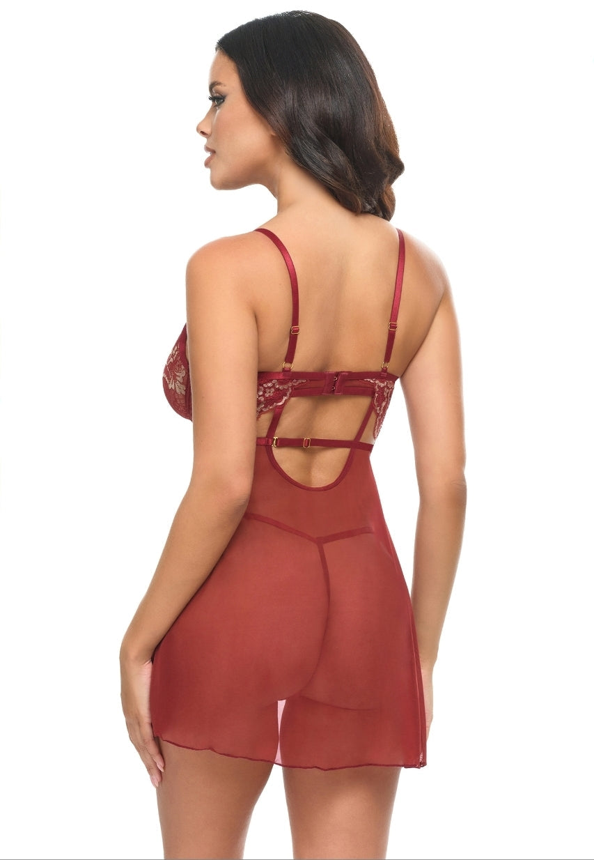 Syrah – Babydoll Set in Frosted Almond Kant