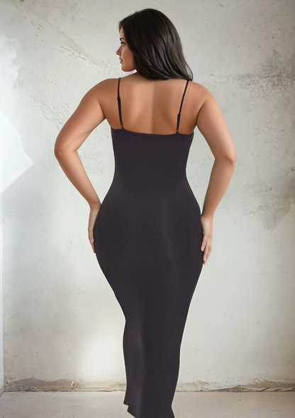 ELYNA – SecretSculpt Spaghetti Strap Midi Jurk