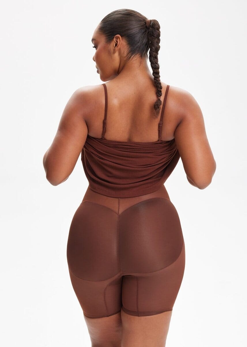 ELYNA – SecretSculpt Spaghetti Strap Midi Jurk