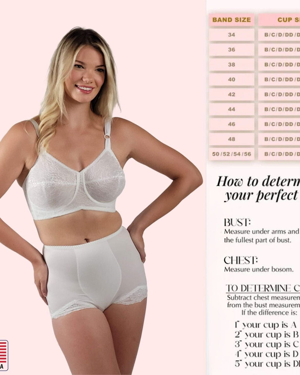 Style 2101 | Expandable Cup Wireless Shaper Bra - White