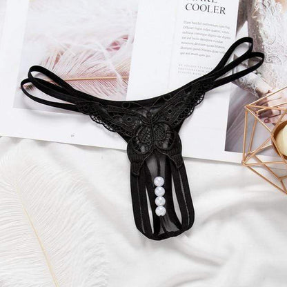 Mariposa Parel Tanga – Lingerie Tanga met Parel Detail en Borduurwerk