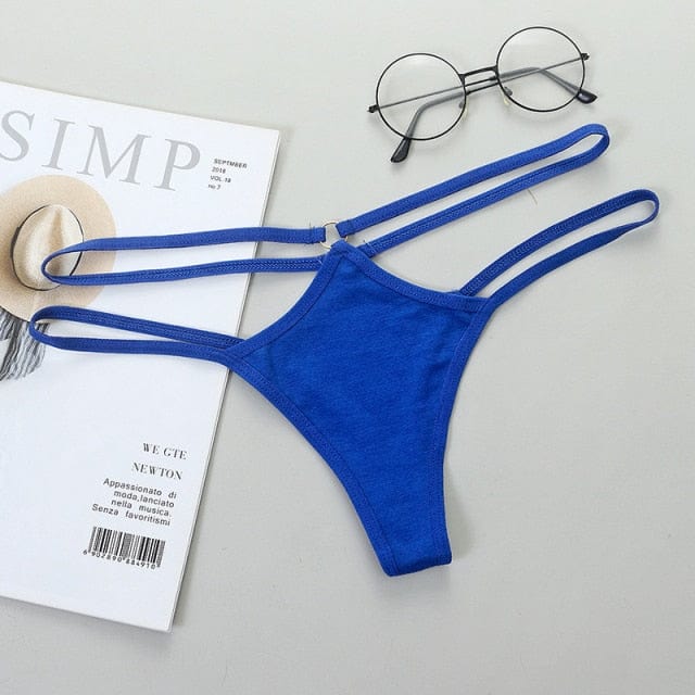 ARIA – Tanga met Dubbele Heupbandjes en Metalen Ringdetail