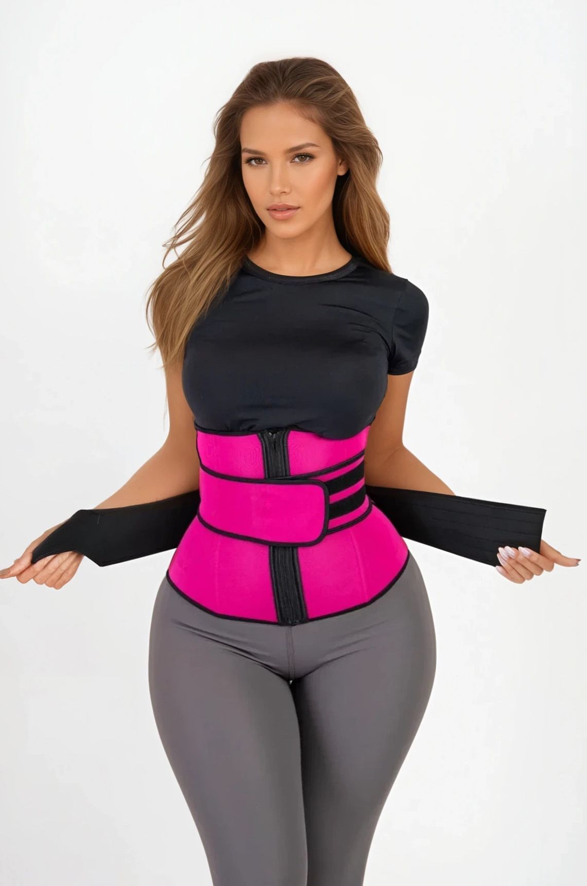 ORIVA – Waist Trainer met Verstelbare Tailleband - LivingCurves variable s / pink