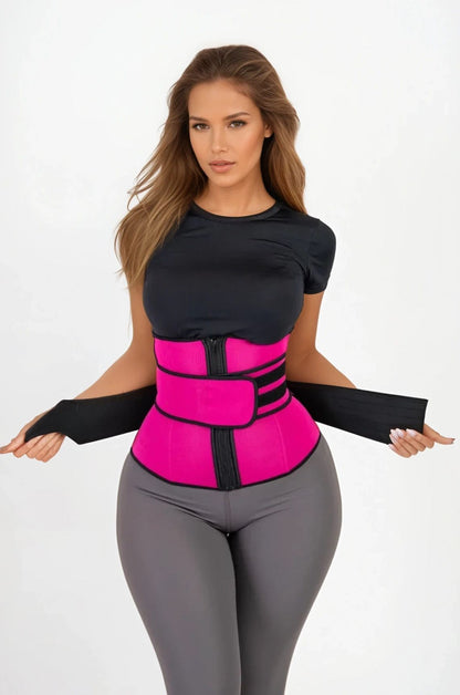 ORIVA – Waist Trainer met Verstelbare Tailleband - LivingCurves variable s / pink