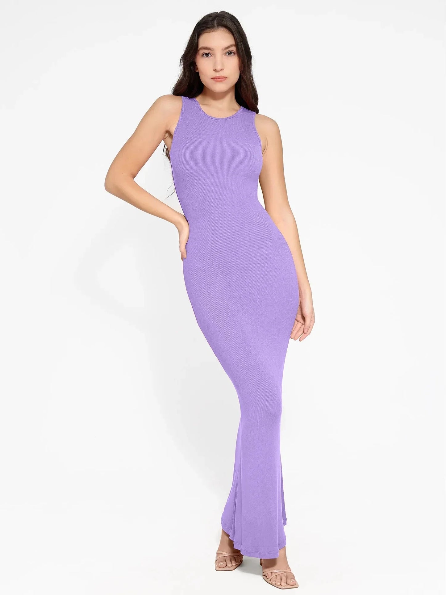 MELORA – Shaping Crew Neck Maxi Dress
