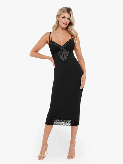 ELORIA – Shaping Lace Midi Dress