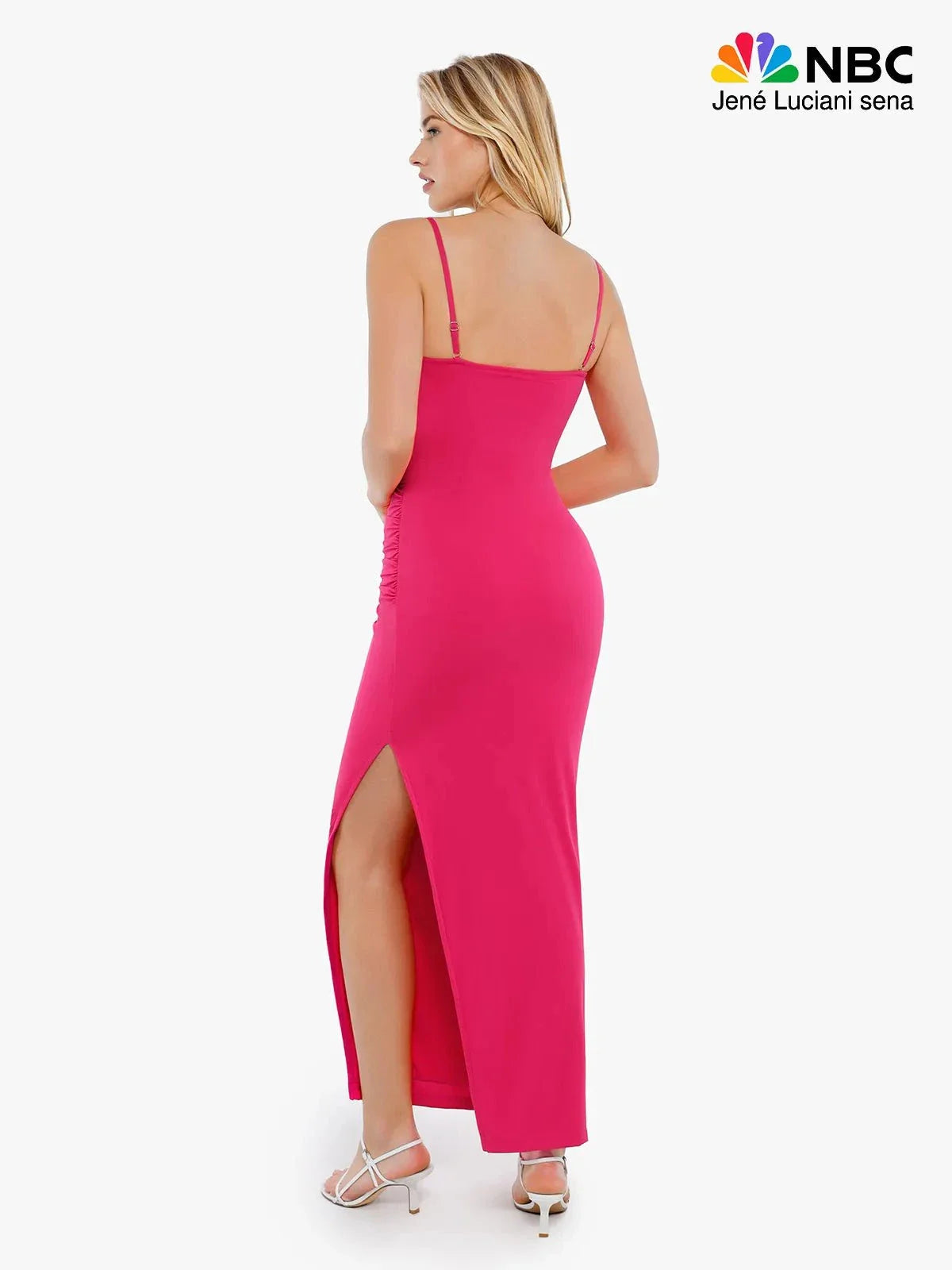 OLYNA – Shaping Bias Twist Maxi Dress