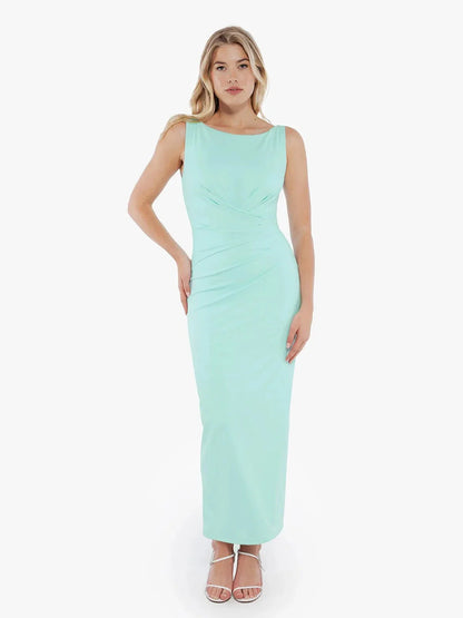 CAELIA – Shaping Boatneck Maxi Dress