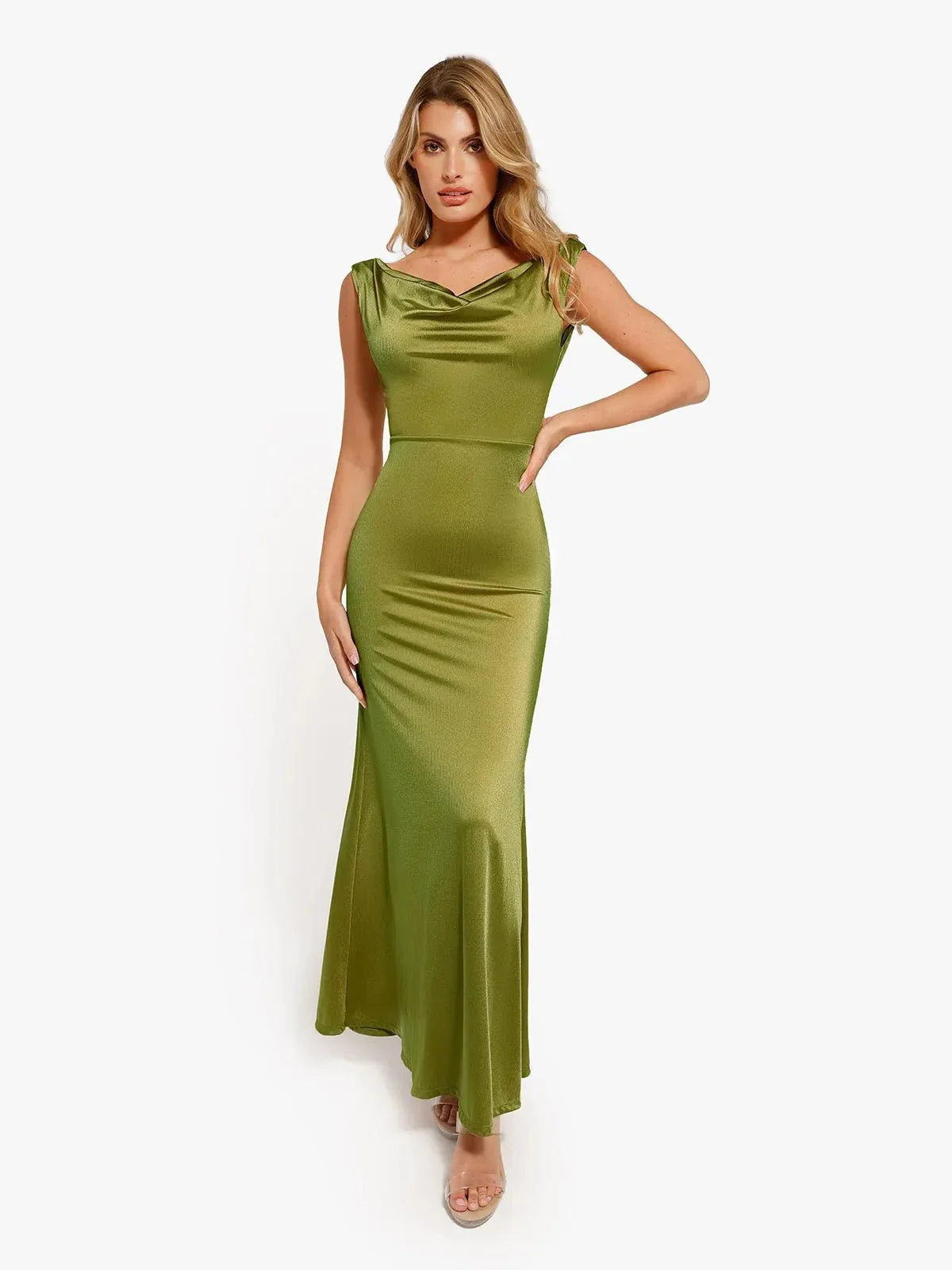 MIRA – Sculpting Mermaid Jurk - LivingCurves Groen / XS