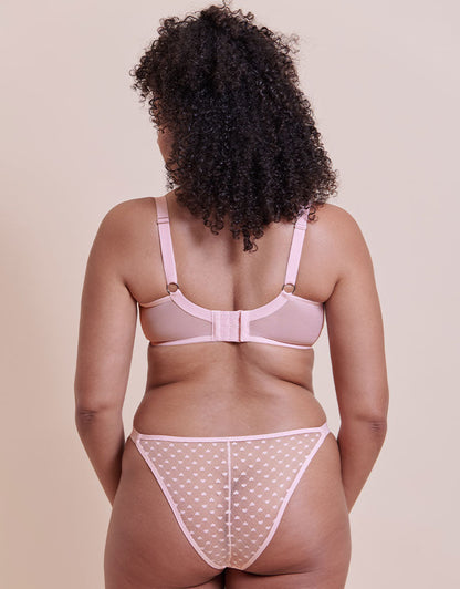 HARTY – Boost Tanga Pale Pink - LivingCurves Lingerie Bottom S