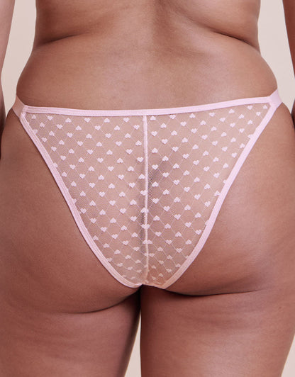HARTY – Boost Tanga Pale Pink - LivingCurves Lingerie Bottom S