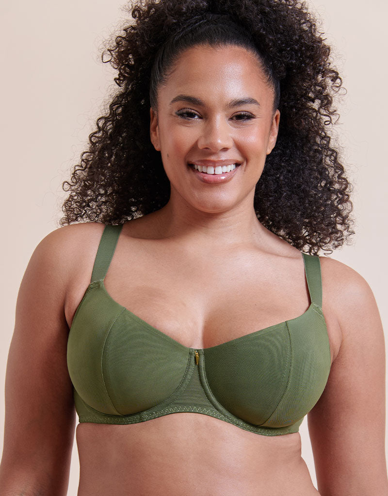 FERNA – Multiway Balcony BH Fern Green - LivingCurves Lingerie Top 34E