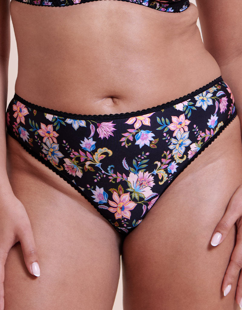 FLORA – Spellbound Brazilian Folk Floral - LivingCurves Lingerie Bottom S