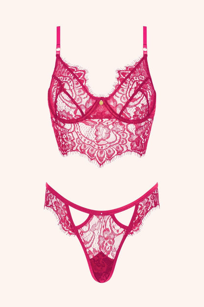 EMELIA – Emerald Green Lace BH