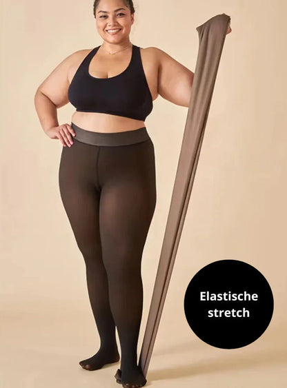 LIVIANE FLEECE PANTY | Dames thermische panty met shapewear-effect
