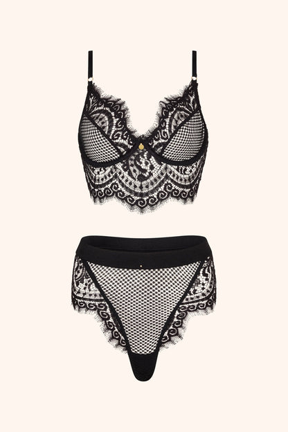 Full on Glam – Ongewatteerde Longline Bh in Wit