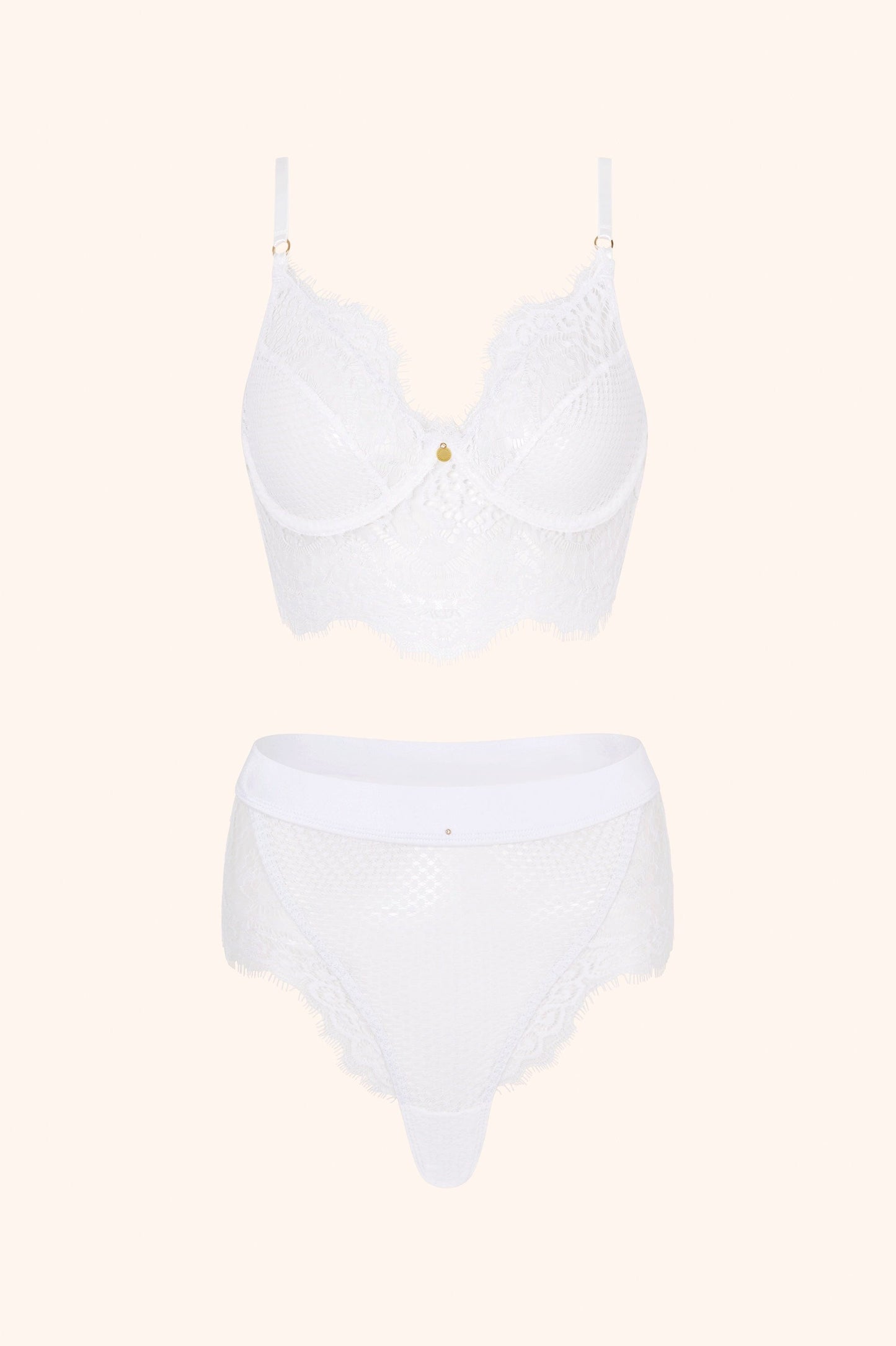 Full on Glam – Ongewatteerde Longline Bh in Emerald