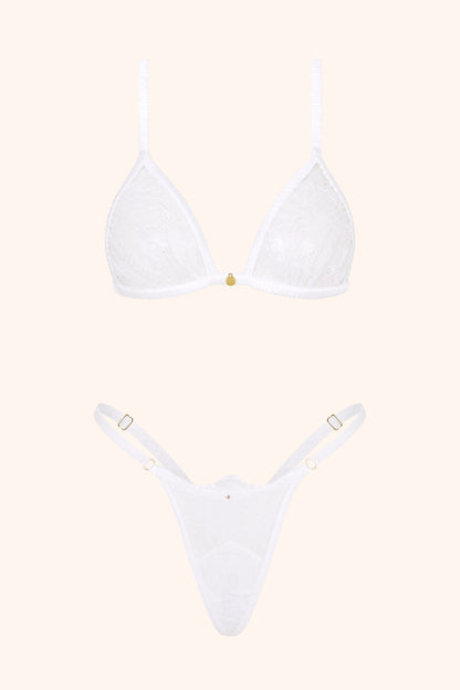 Fleur – Ongewatteerde Triangel Bh in Ivoor