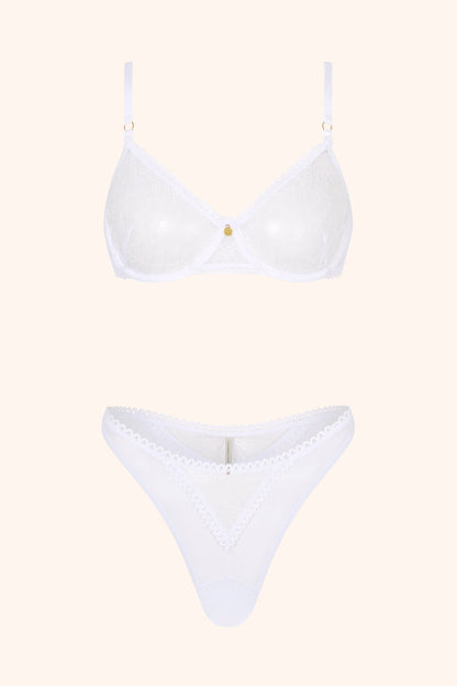 Irresistible – Geborduurde Beugelbh met Kant