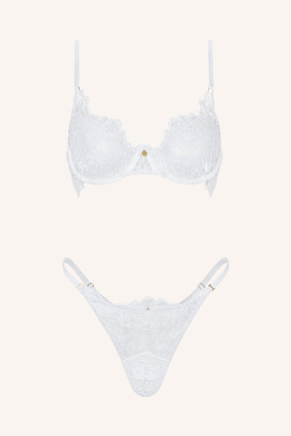 DAINTY – Emerald Lace BH