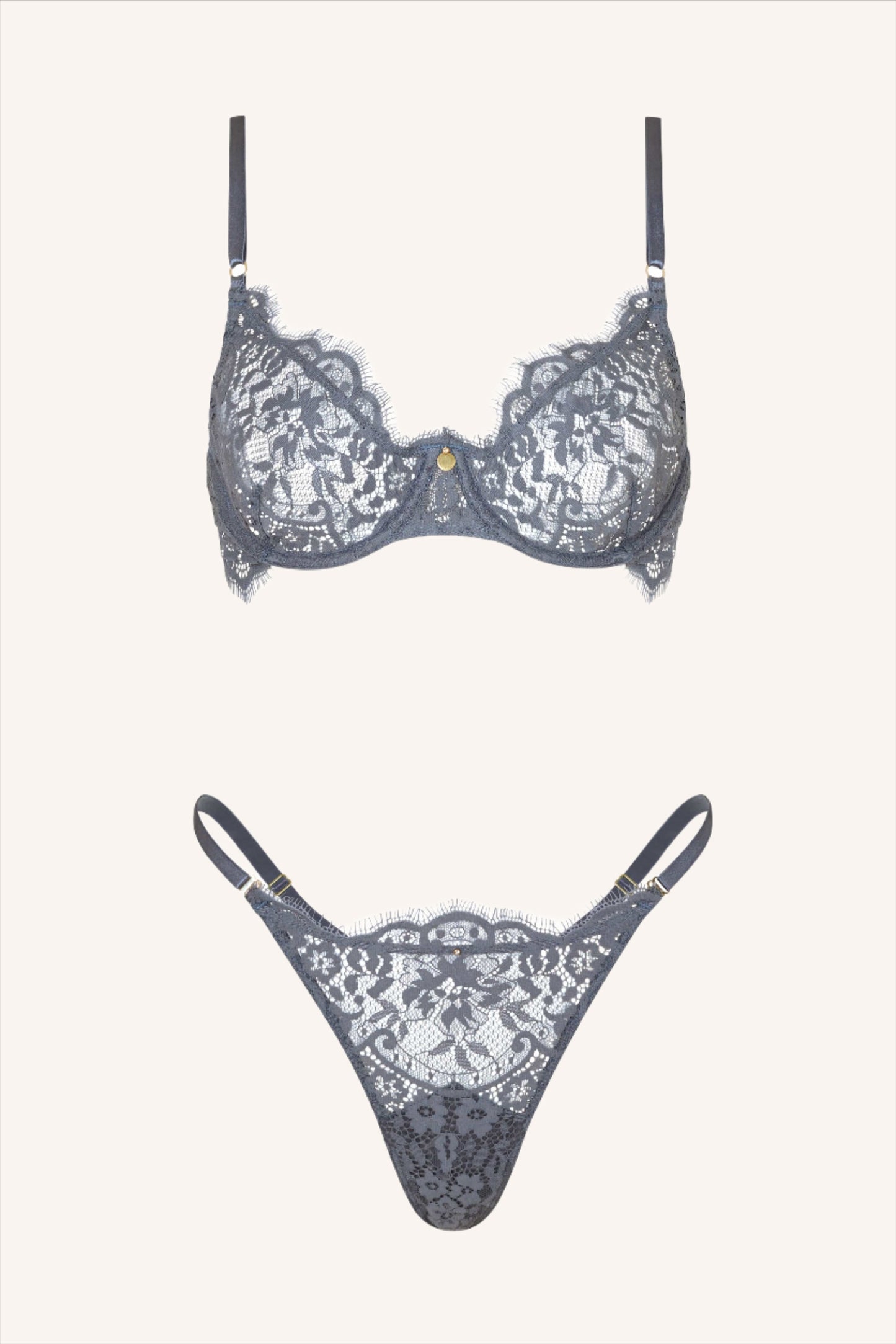 DAINTY – Grijze Lace BH