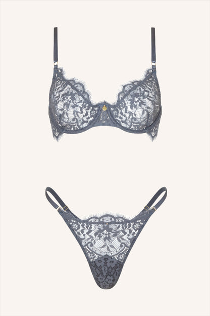 DAINTY – Grijze Lace BH