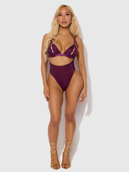 Yasmine – Shimmer Mesh Backless Body & Bralette Set